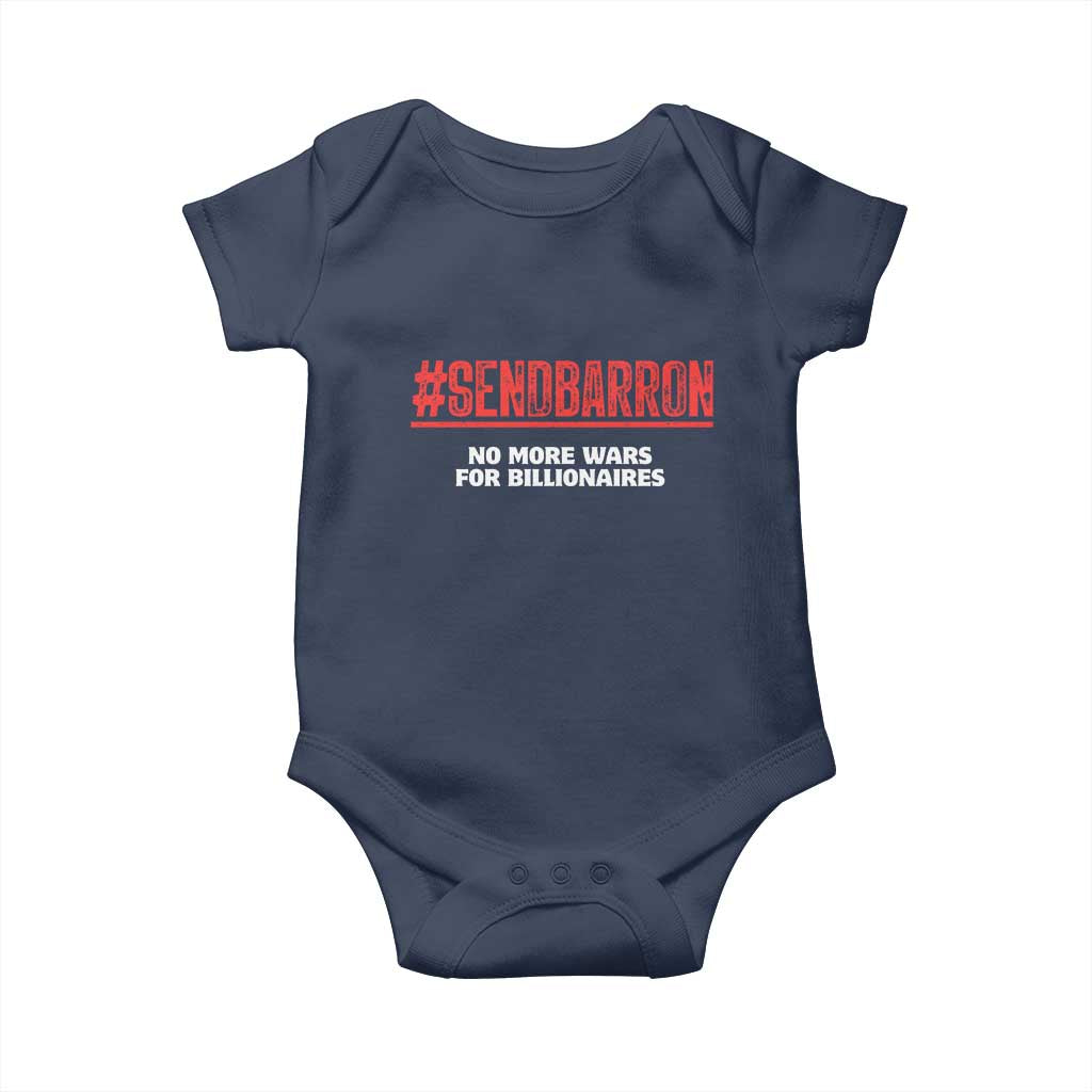 Send Barron Meme Baby Onesie Funny Political Hashtag Viral Internet
