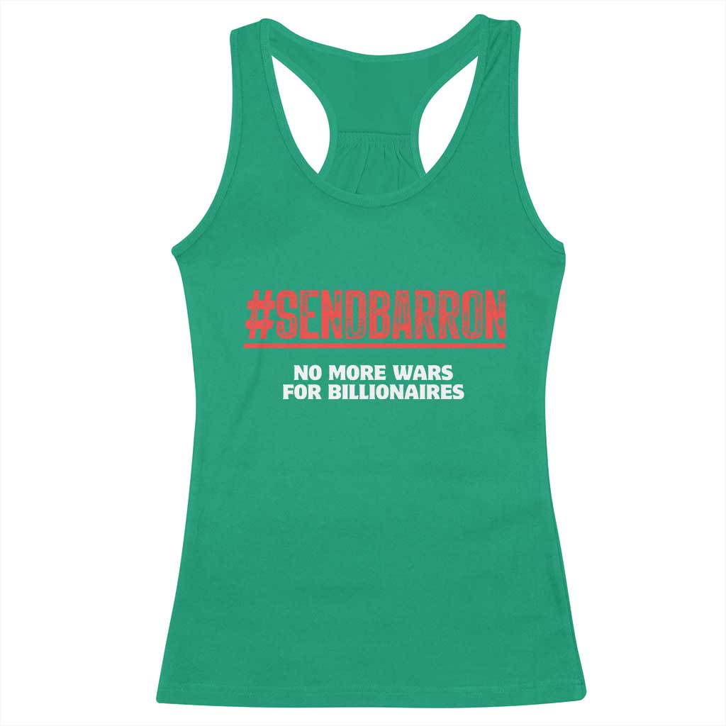 Send Barron Meme Racerback Tank Top Funny Political Hashtag Viral Internet