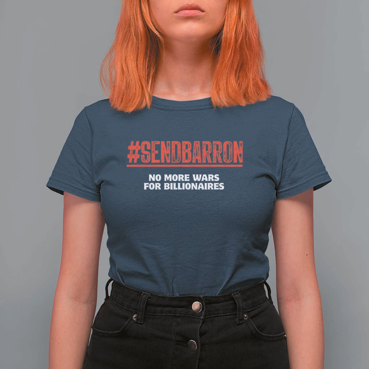 Send Barron Meme T Shirt For Women Funny Political Hashtag Viral Internet