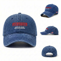 Send Barron Meme Washed Cotton Baseball Cap Funny Political Hashtag Viral Internet