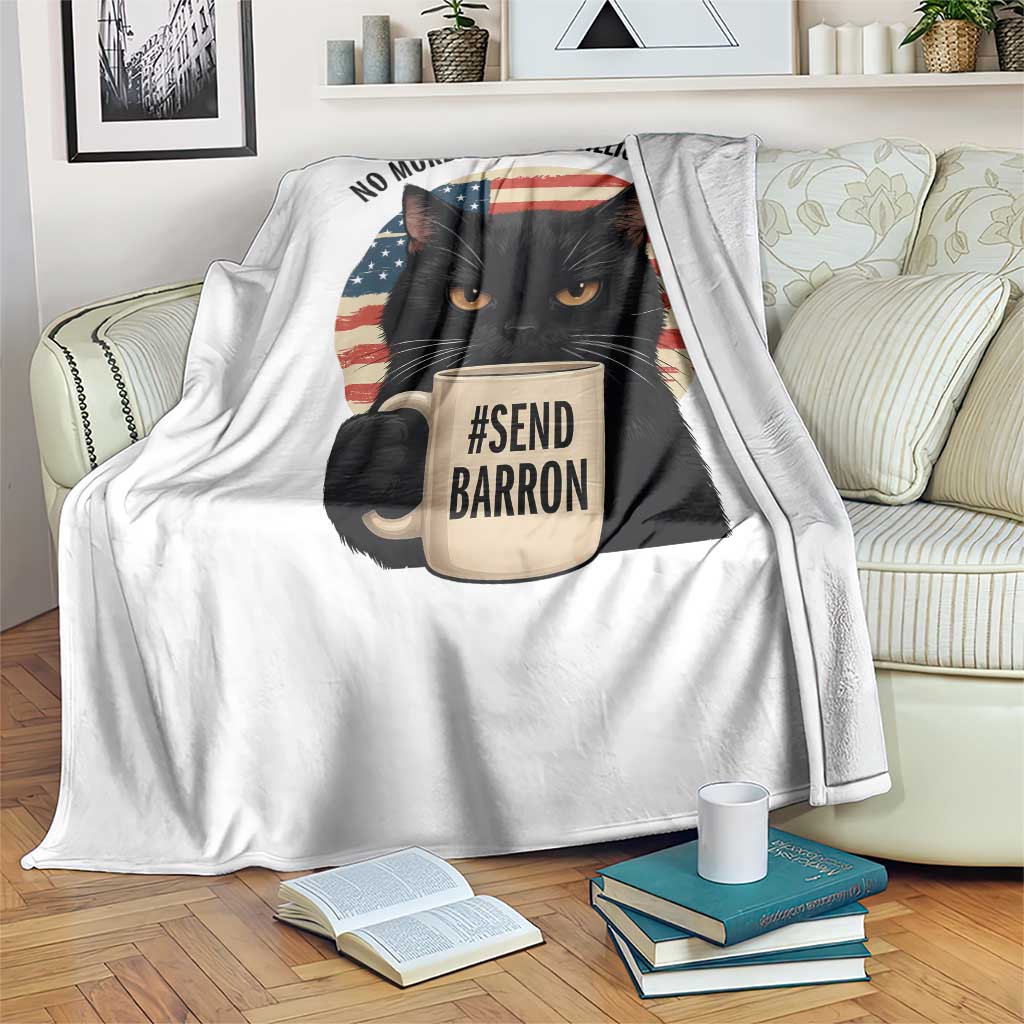 Send Barron Meme Throw Blanket Funny Cat Sarcastic Political