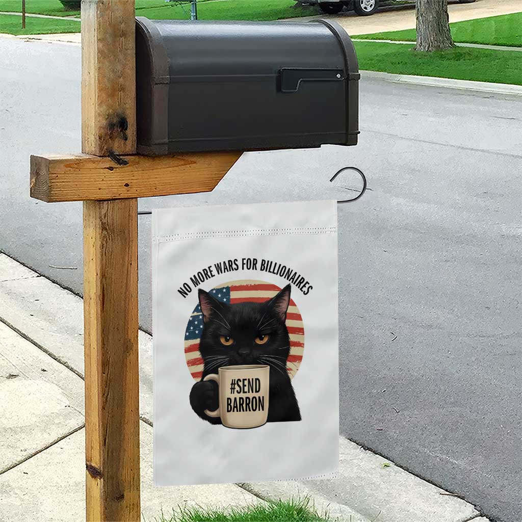 Send Barron Meme Garden Flag Funny Cat Sarcastic Political