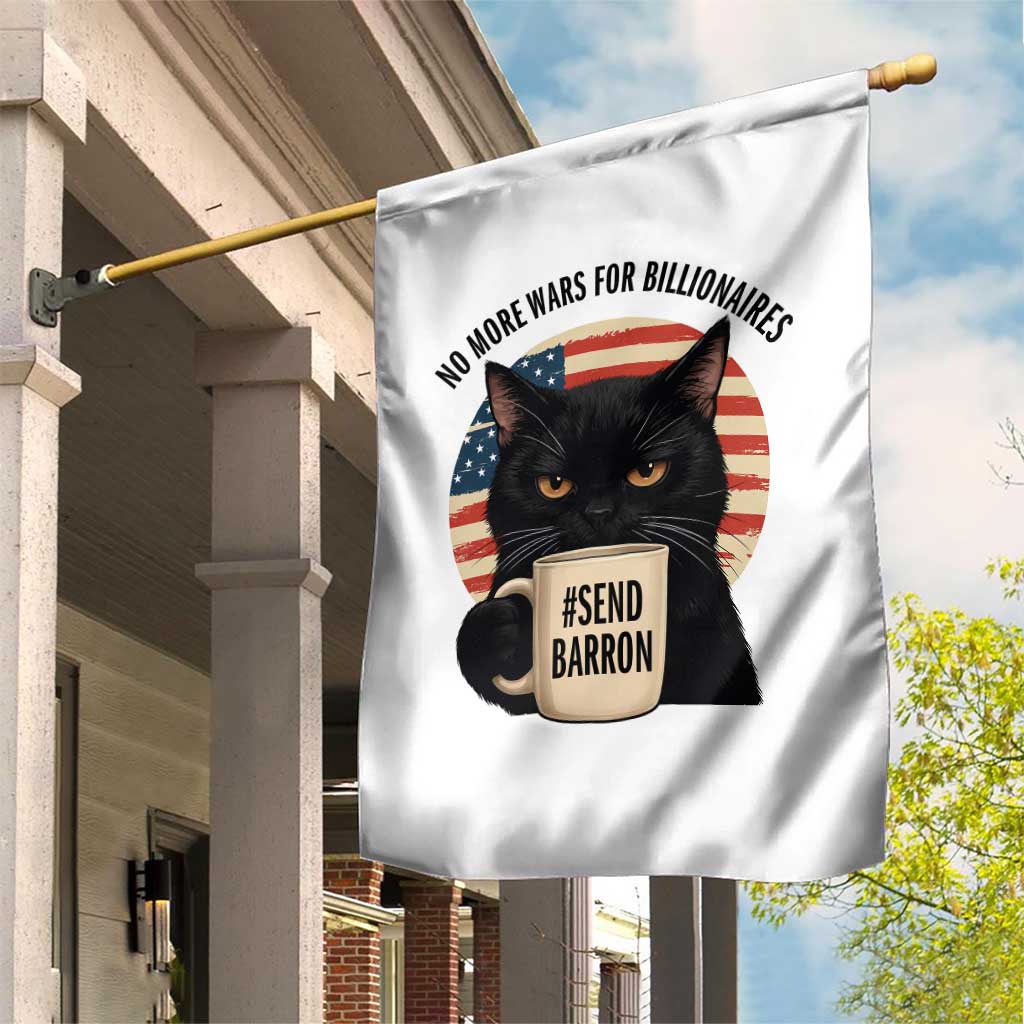 Send Barron Meme Garden Flag Funny Cat Sarcastic Political