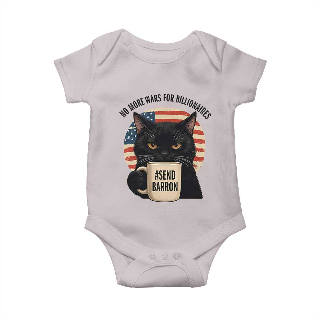 Send Barron Meme Baby Onesie Funny Cat Sarcastic Political