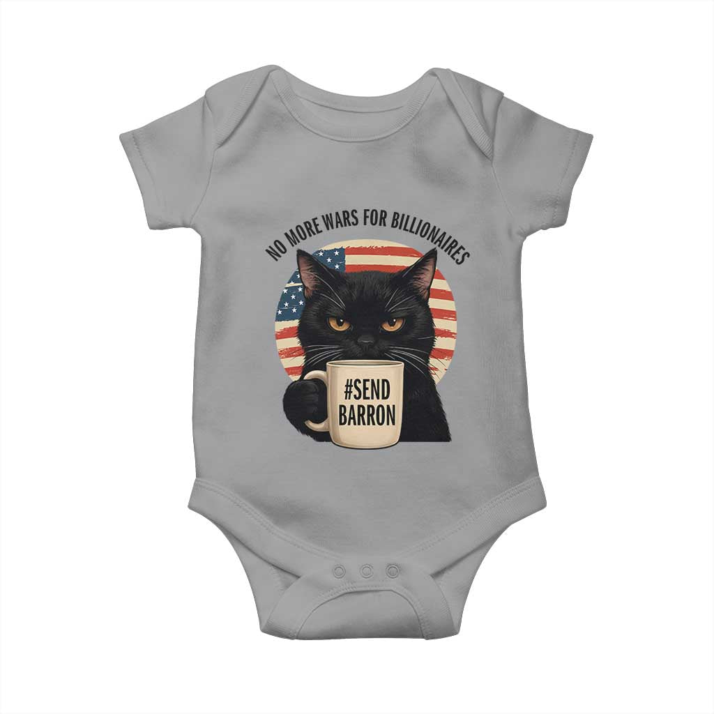 Send Barron Meme Baby Onesie Funny Cat Sarcastic Political