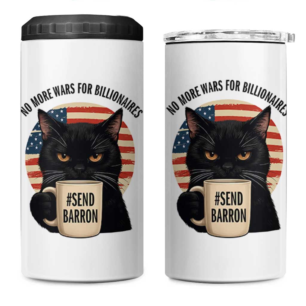 Send Barron Meme 4 in 1 Can Cooler Tumbler Funny Cat Sarcastic Political