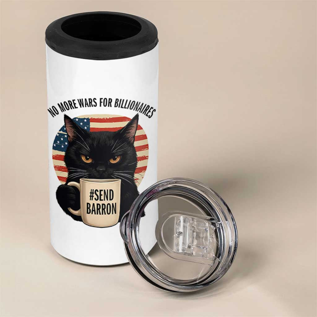 Send Barron Meme 4 in 1 Can Cooler Tumbler Funny Cat Sarcastic Political