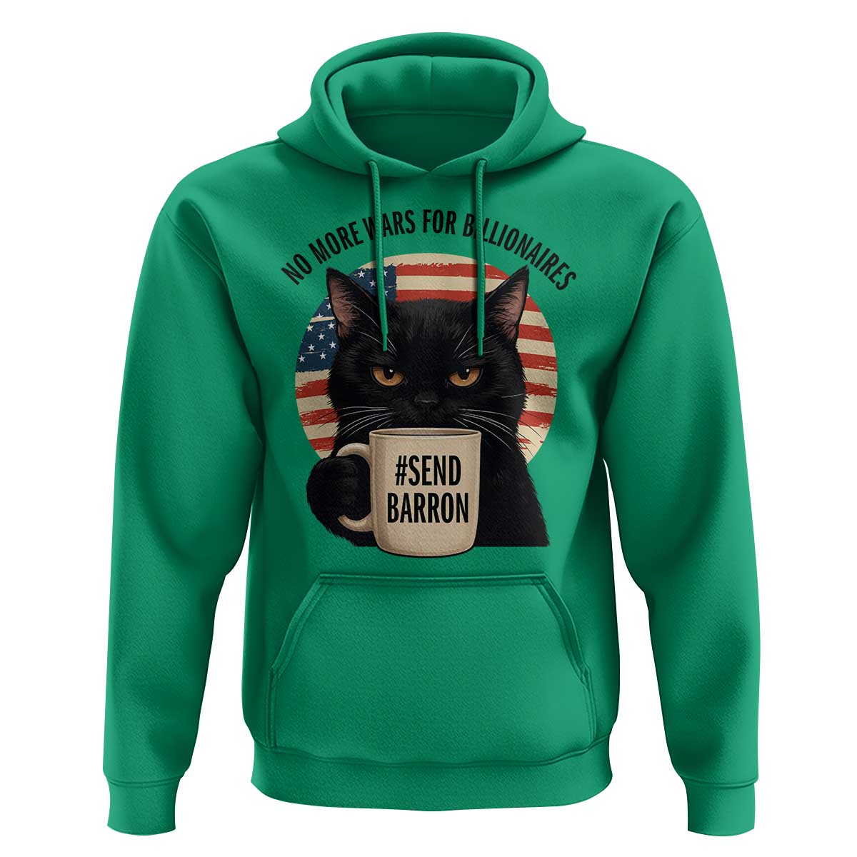 Send Barron Meme Hoodie Funny Cat Sarcastic Political