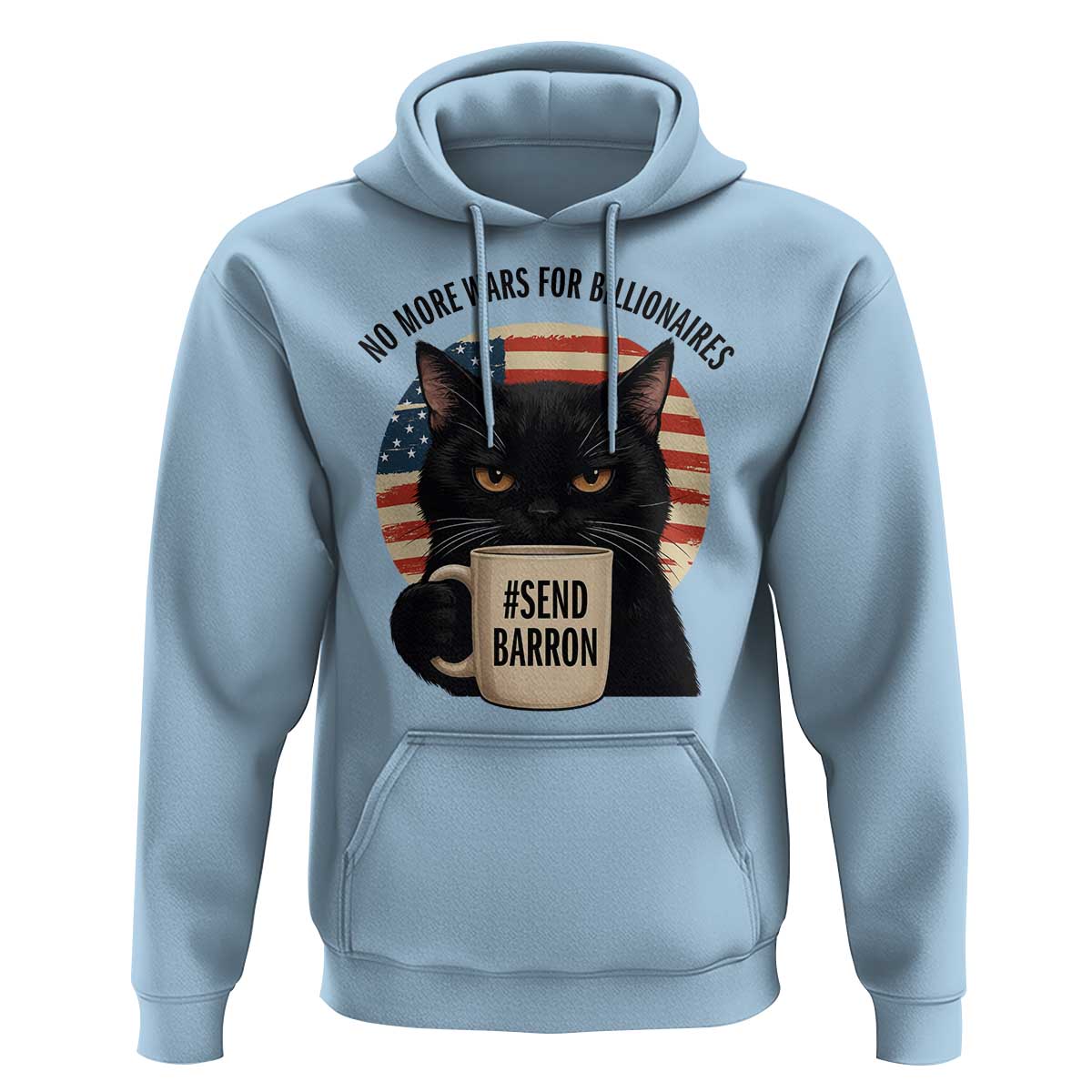 Send Barron Meme Hoodie Funny Cat Sarcastic Political