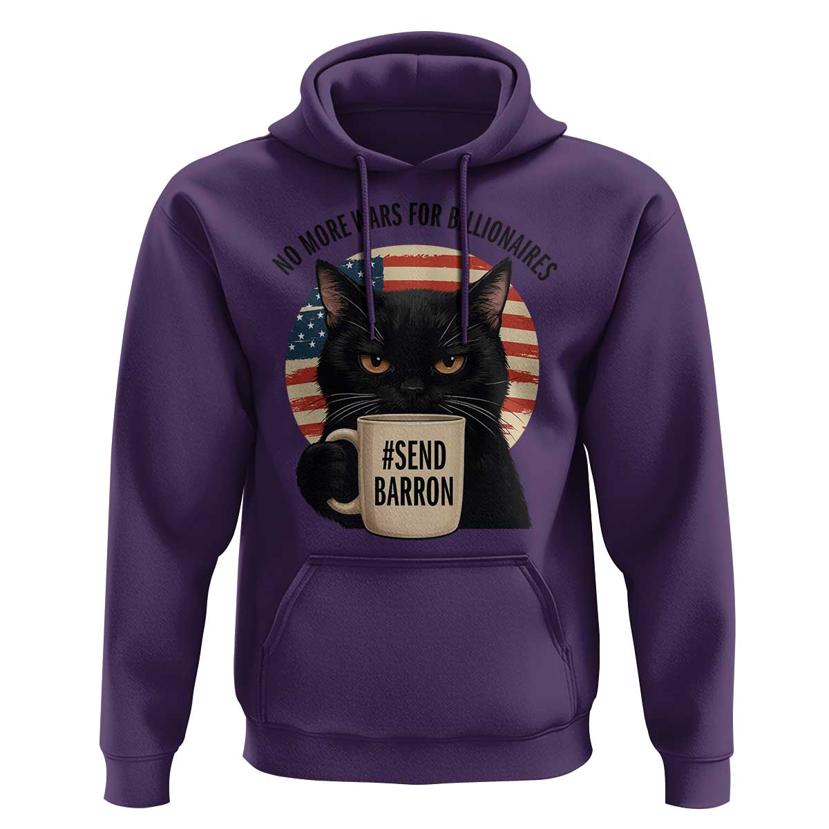 Send Barron Meme Hoodie Funny Cat Sarcastic Political