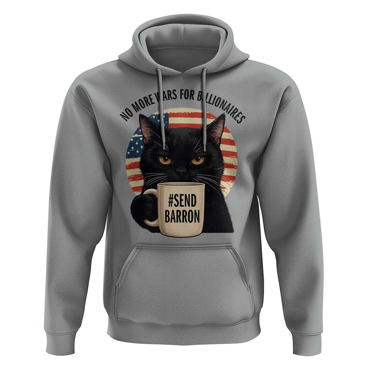 Send Barron Meme Hoodie Funny Cat Sarcastic Political