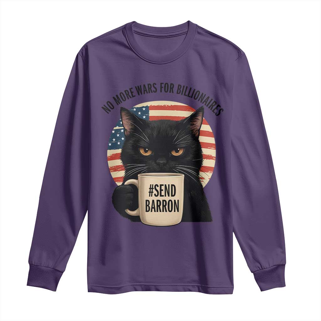 Send Barron Meme Long Sleeve Shirt Funny Cat Sarcastic Political