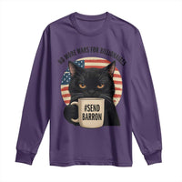 Send Barron Meme Long Sleeve Shirt Funny Cat Sarcastic Political