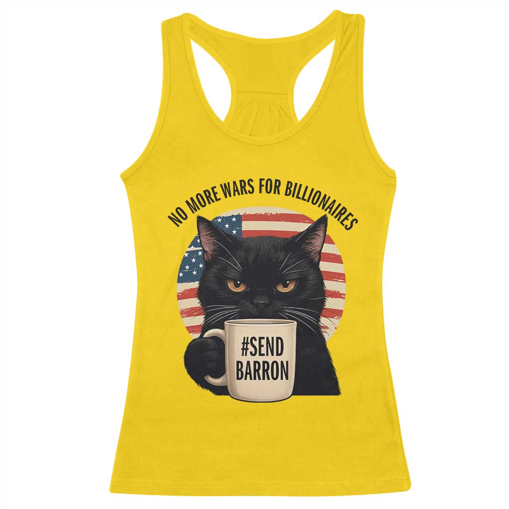 Send Barron Meme Racerback Tank Top Funny Cat Sarcastic Political