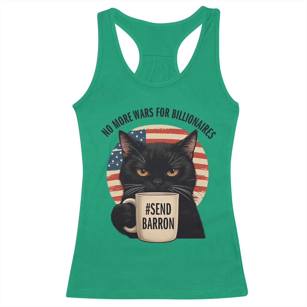 Send Barron Meme Racerback Tank Top Funny Cat Sarcastic Political