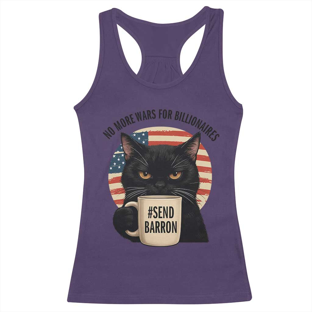 Send Barron Meme Racerback Tank Top Funny Cat Sarcastic Political
