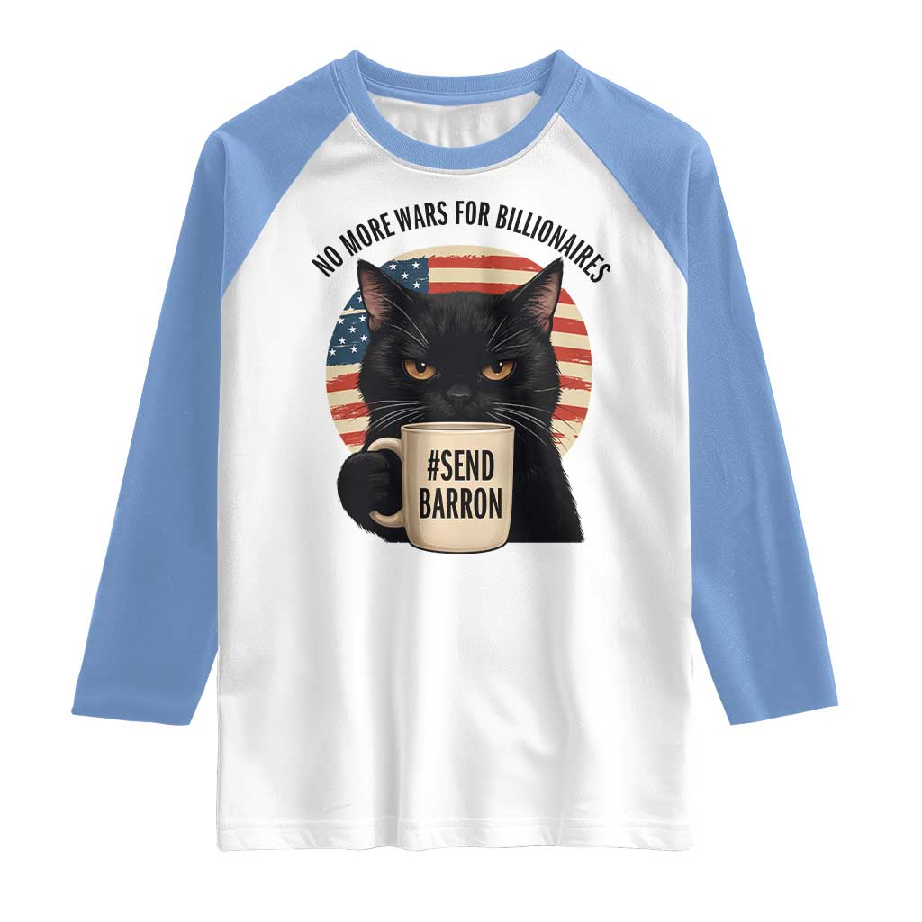 Send Barron Meme Raglan Shirt Funny Cat Sarcastic Political