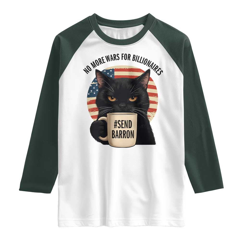 Send Barron Meme Raglan Shirt Funny Cat Sarcastic Political
