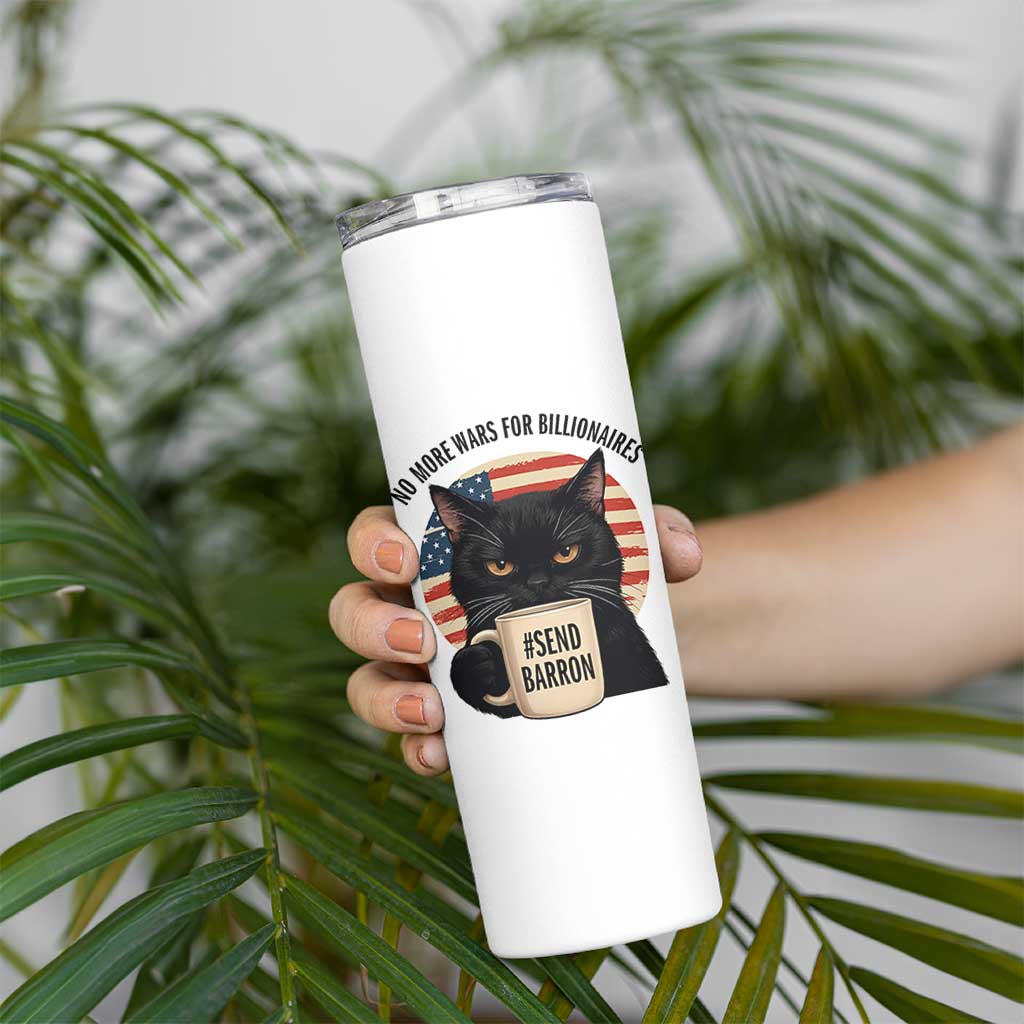 Send Barron Meme Skinny Tumbler Funny Cat Sarcastic Political