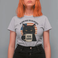 Send Barron Meme T Shirt For Women Funny Cat Sarcastic Political