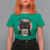 Send Barron Meme T Shirt For Women Funny Cat Sarcastic Political