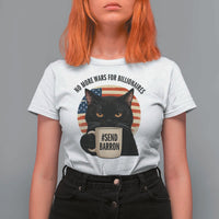 Send Barron Meme T Shirt For Women Funny Cat Sarcastic Political