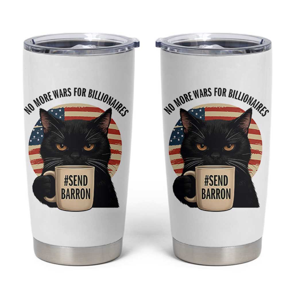 Send Barron Meme Tumbler Cup Funny Cat Sarcastic Political