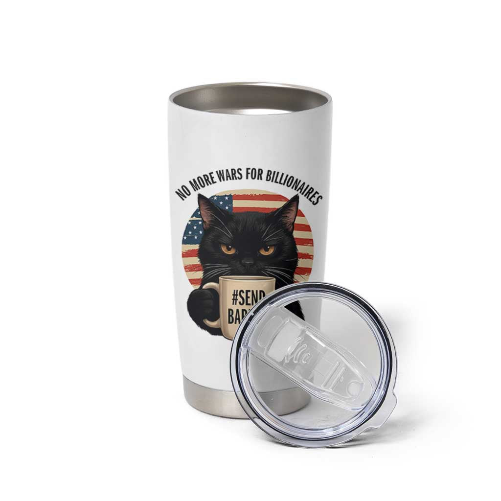 Send Barron Meme Tumbler Cup Funny Cat Sarcastic Political