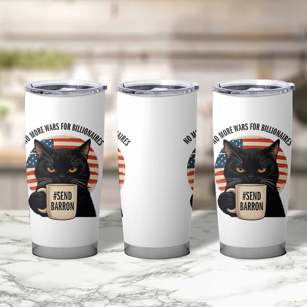 Send Barron Meme Tumbler Cup Funny Cat Sarcastic Political