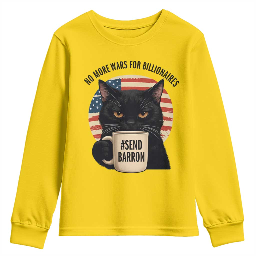 Send Barron Meme Youth Sweatshirt Funny Cat Sarcastic Political