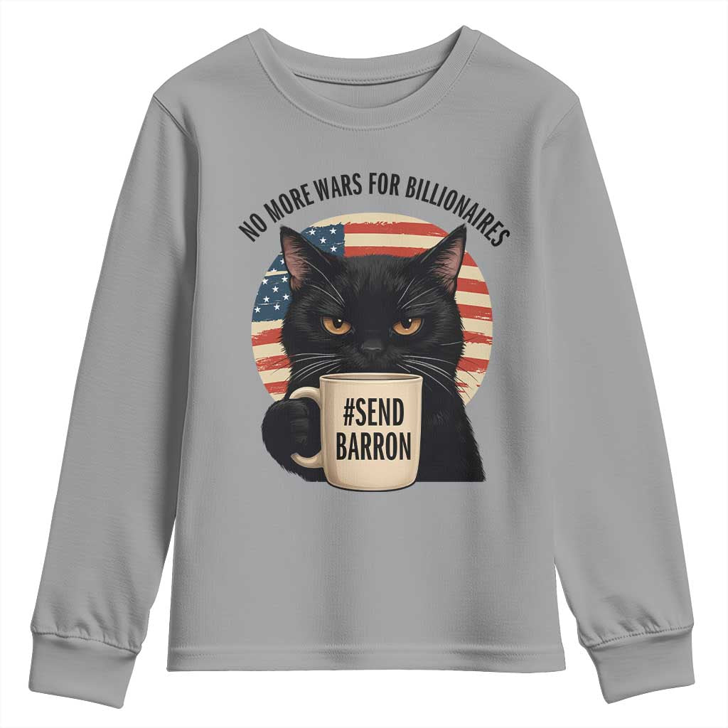 Send Barron Meme Youth Sweatshirt Funny Cat Sarcastic Political