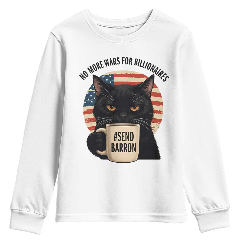 Send Barron Meme Youth Sweatshirt Funny Cat Sarcastic Political