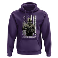 Send Barron Hoodie Sarcastic Political American Flag Camo Soldier