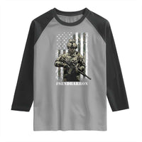 Send Barron Raglan Shirt Sarcastic Political American Flag Camo Soldier