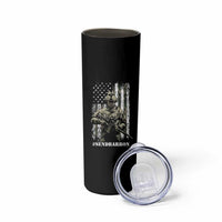 Send Barron Skinny Tumbler Sarcastic Political American Flag Camo Soldier