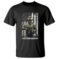 Send Barron T Shirt Sarcastic Political American Flag Camo Soldier