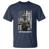 Send Barron T Shirt Sarcastic Political American Flag Camo Soldier
