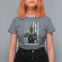 Send Barron T Shirt For Women Sarcastic Political American Flag Camo Soldier