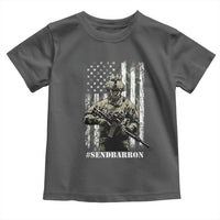 Send Barron Toddler T Shirt Sarcastic Political American Flag Camo Soldier