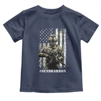 Send Barron Toddler T Shirt Sarcastic Political American Flag Camo Soldier