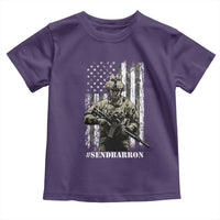 Send Barron Toddler T Shirt Sarcastic Political American Flag Camo Soldier