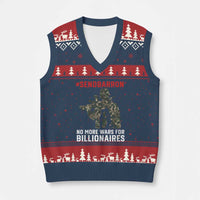 Send Barron V-Neck Knit Sweater Vest No More Wars For Billionaires