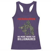 Send Barron Racerback Tank Top No More Wars For Billionaires