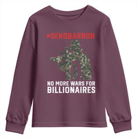 Send Barron Youth Sweatshirt No More Wars For Billionaires
