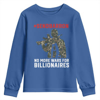 Send Barron Youth Sweatshirt No More Wars For Billionaires
