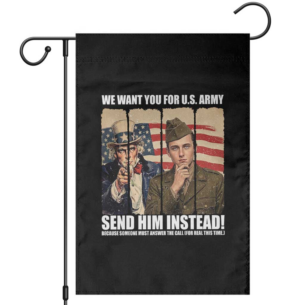Send Barron Garden Flag We Want You For US Army