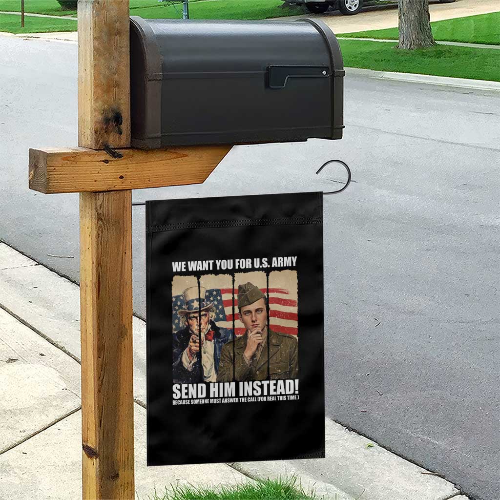 Send Barron Garden Flag We Want You For US Army