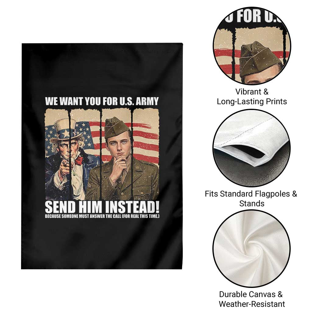 Send Barron Garden Flag We Want You For US Army