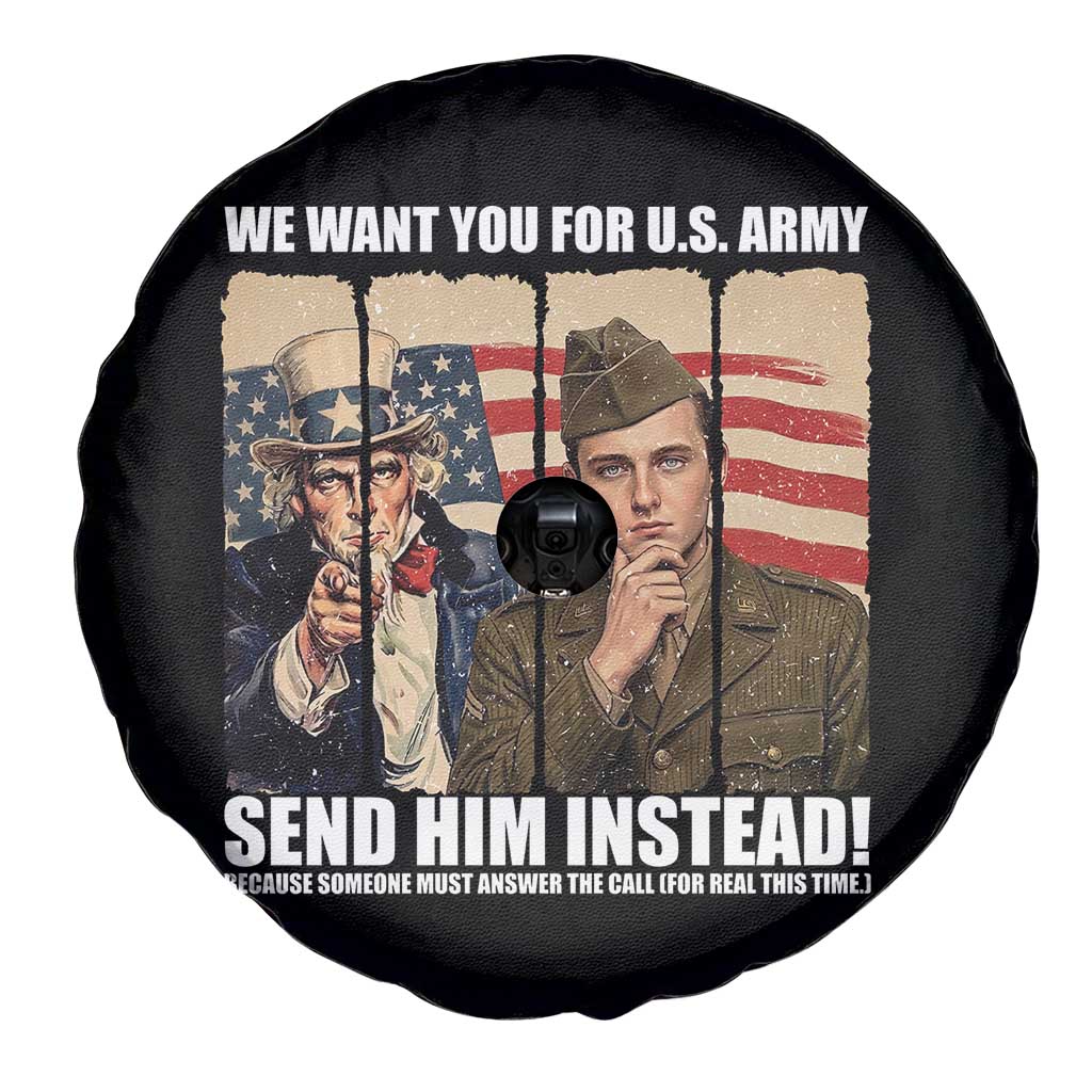Send Barron Spare Tire Cover We Want You For US Army