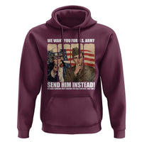 Send Barron Hoodie We Want You For US Army